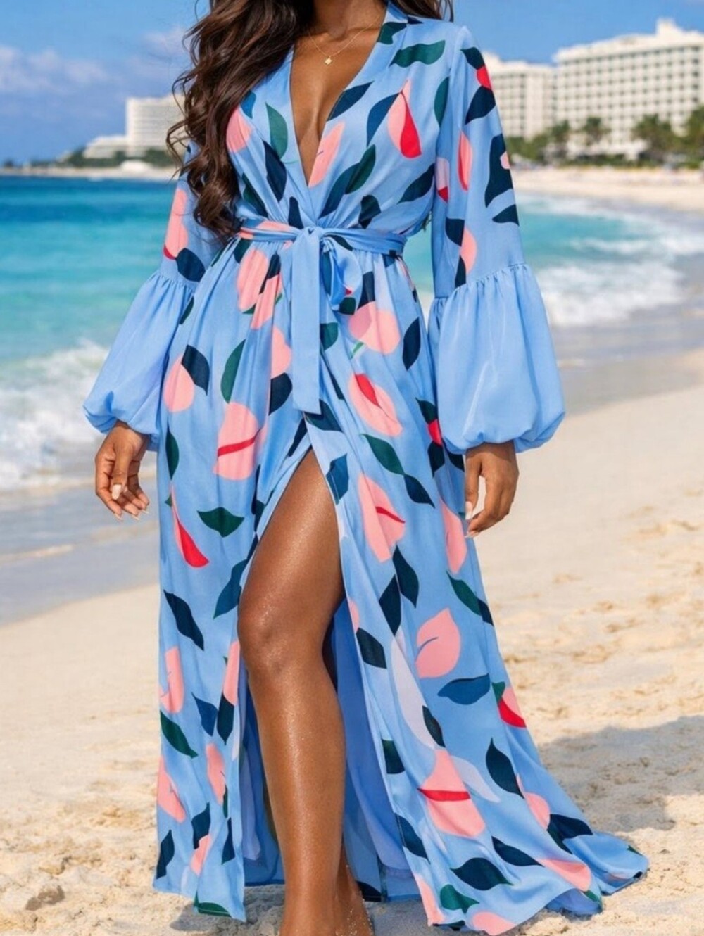 Glass Blue Long Robe